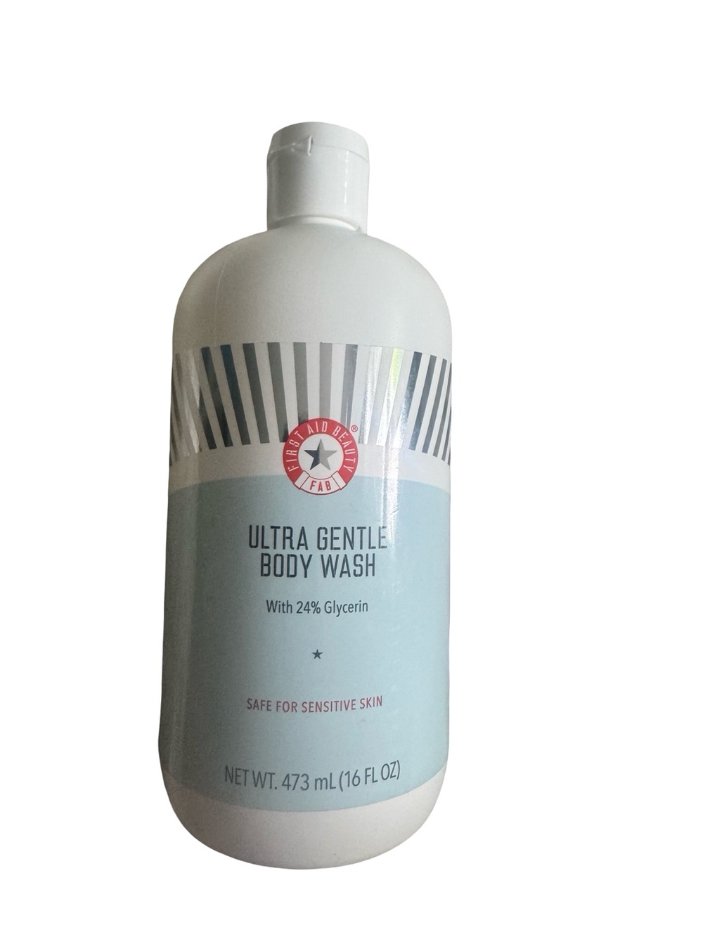 First Aid Beauty Ultra Gentle Body Wash - Light Blue & White